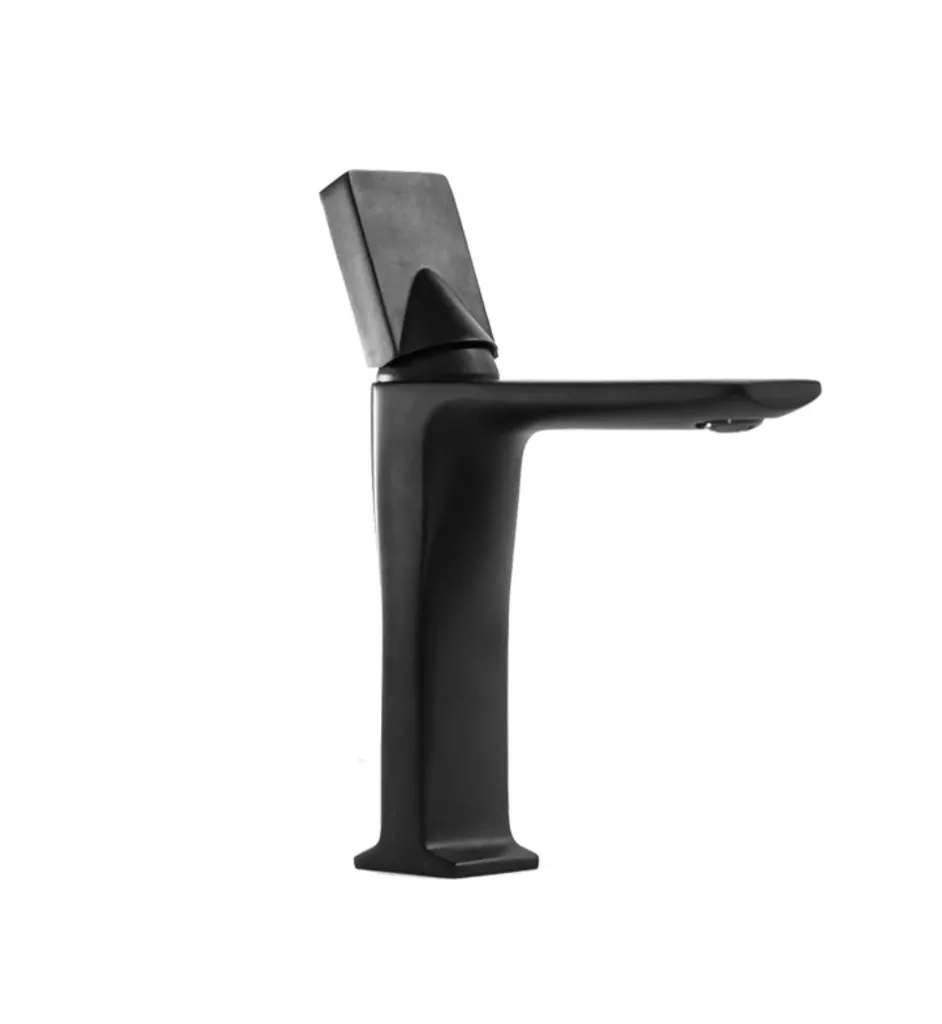 GPL0008 PLASK GRIFERIA BANO MEDIANA NEGRA ANUB 22CM MEZCL BAJA