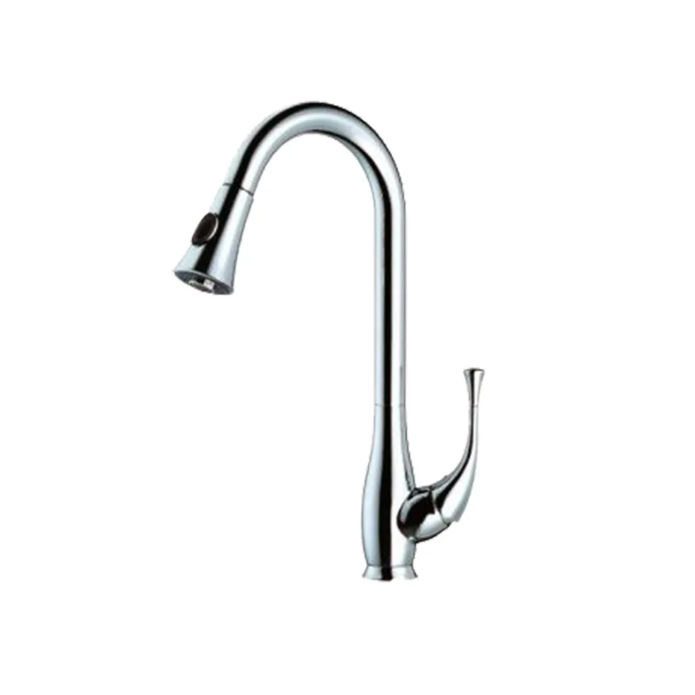 GPL0012 PLASK GRIFERIA MEZCL COCINA ESTIRABLE CURVA CROMADA PREMIUM