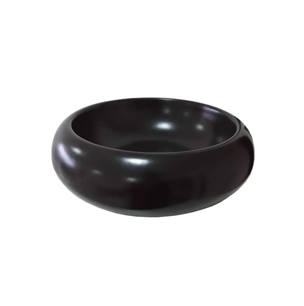 GPL0017 PLASK LAVAMANOS SOBREPUESTO REDONDO NEGRO MATE