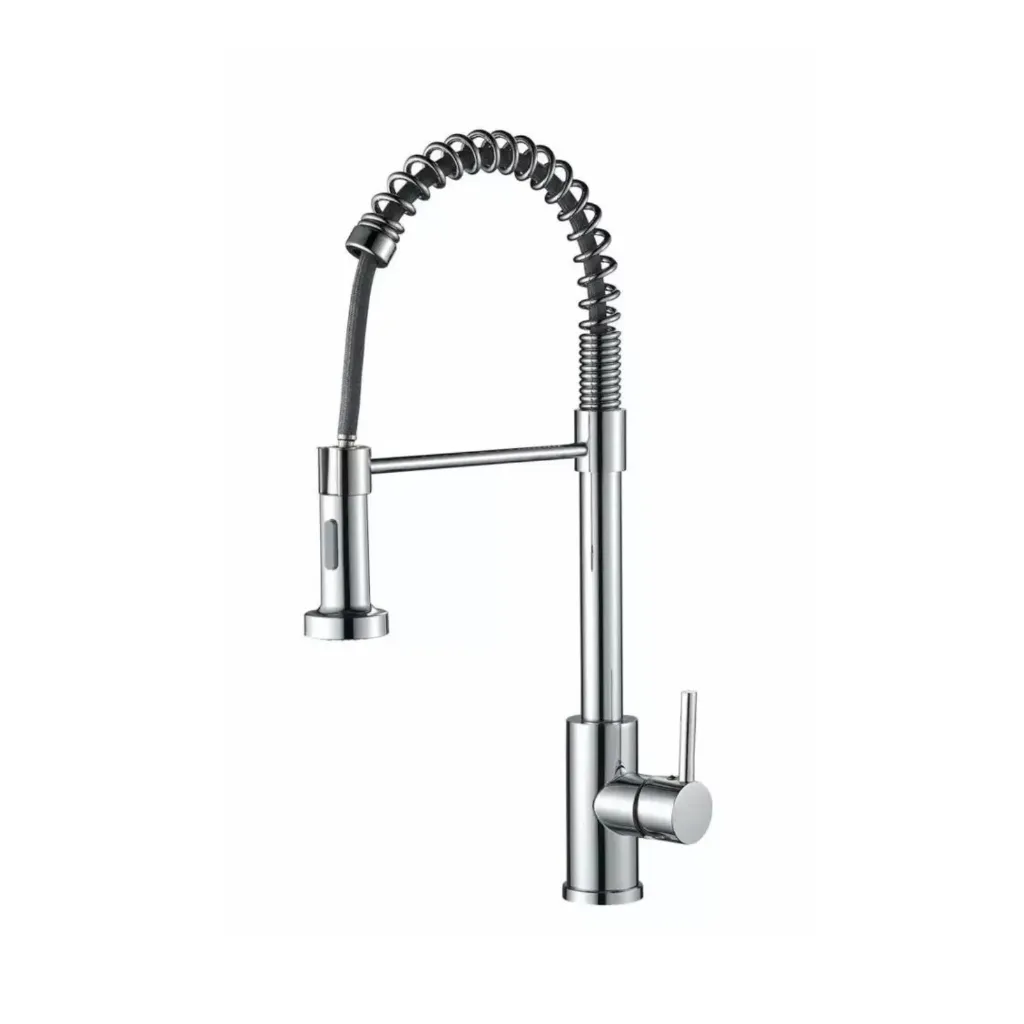 GPL0030 ITALIAN GRIFERIA MEZCL COCINA MESON FLEX ESPIRAL CROMADA T/RAPTOR