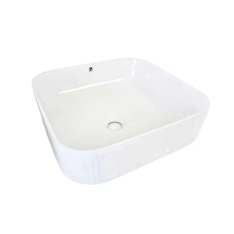 GPL0032 VITTA LAVAMANOS BATHI CUADR BLANCO BRILL (38.5X38.5X14)CM