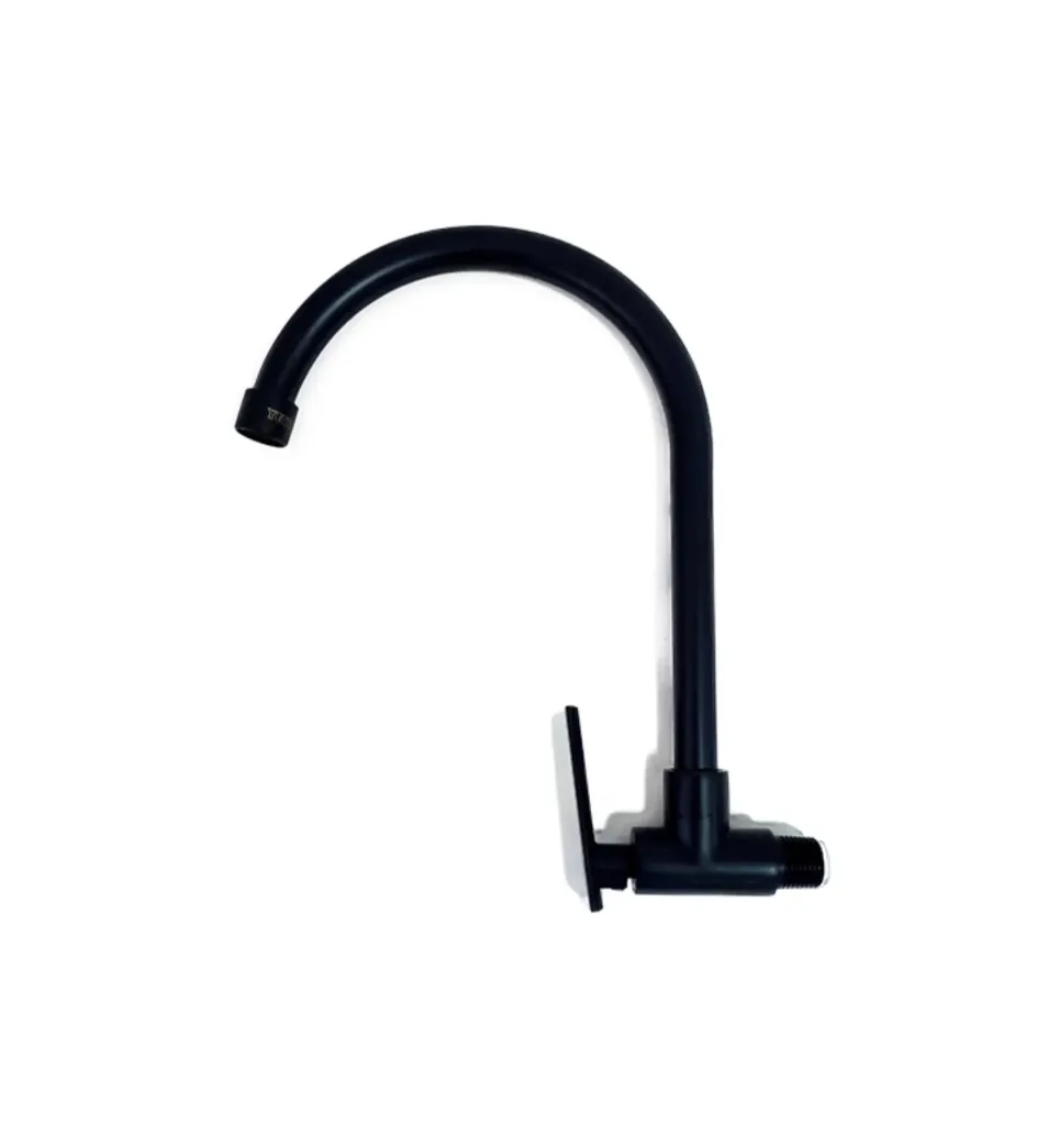 GPL0050 YETKA LLAVE COCINA PARED FRIA RIGIDA NEGRA BRONCE