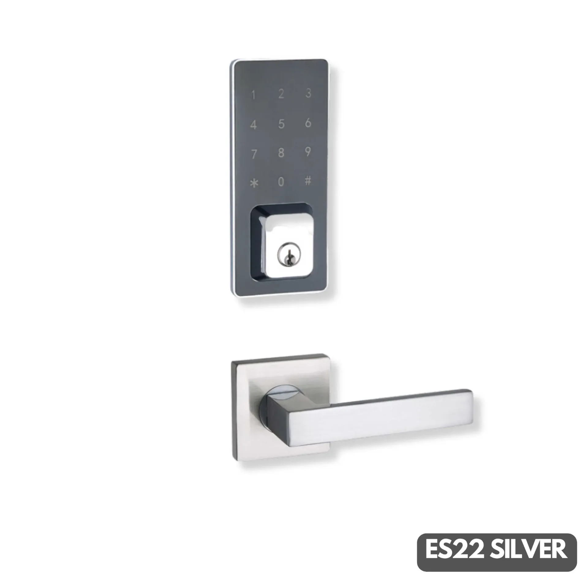 GPL0055 SMARTH ES-22 CERRADURA INTELIGENTE INOX T/PALANCA - SILVER