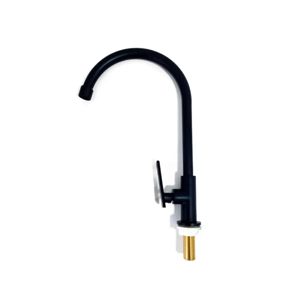 GPL0100 YETKA GRIFERIA COCINA FRIA MESA NEGRA BRONCE FIJA