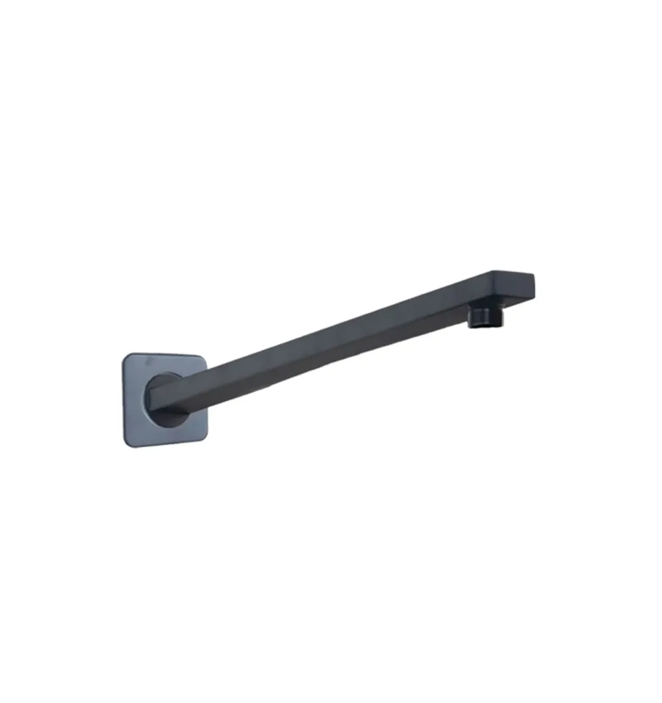 GPL0129 PLASK BRAZO DUCHA CUADRADO  NEGRO 40CM