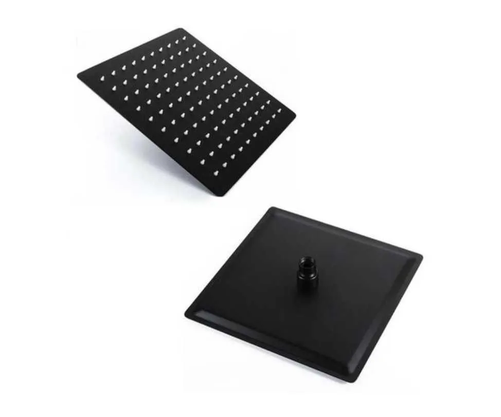 GPL0131 ITALIAN/VITTA CABEZA DUCHA CUADRADA NEGRO (30X30)