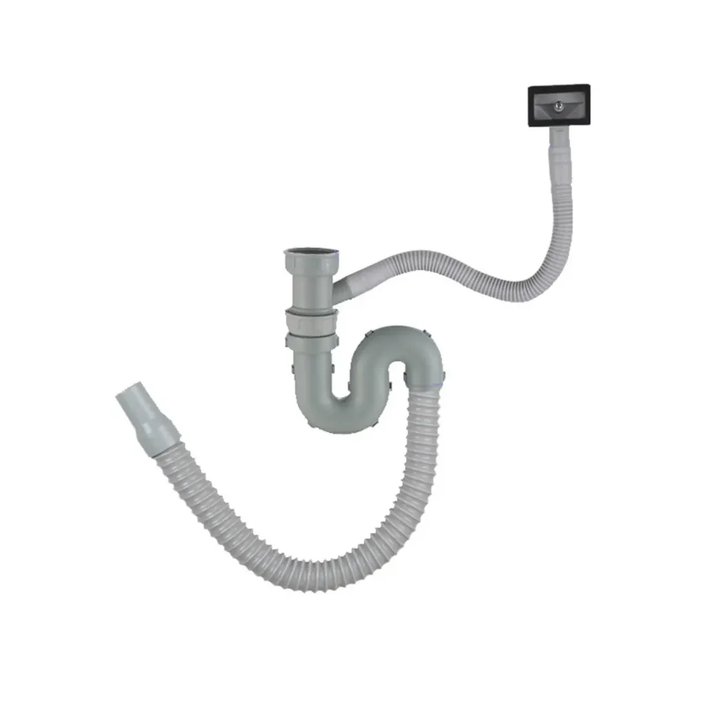 GPL0157 FIORI SIFON FLEX SIMPLE P/FREG C/REB S/REGILLA (1POZO)