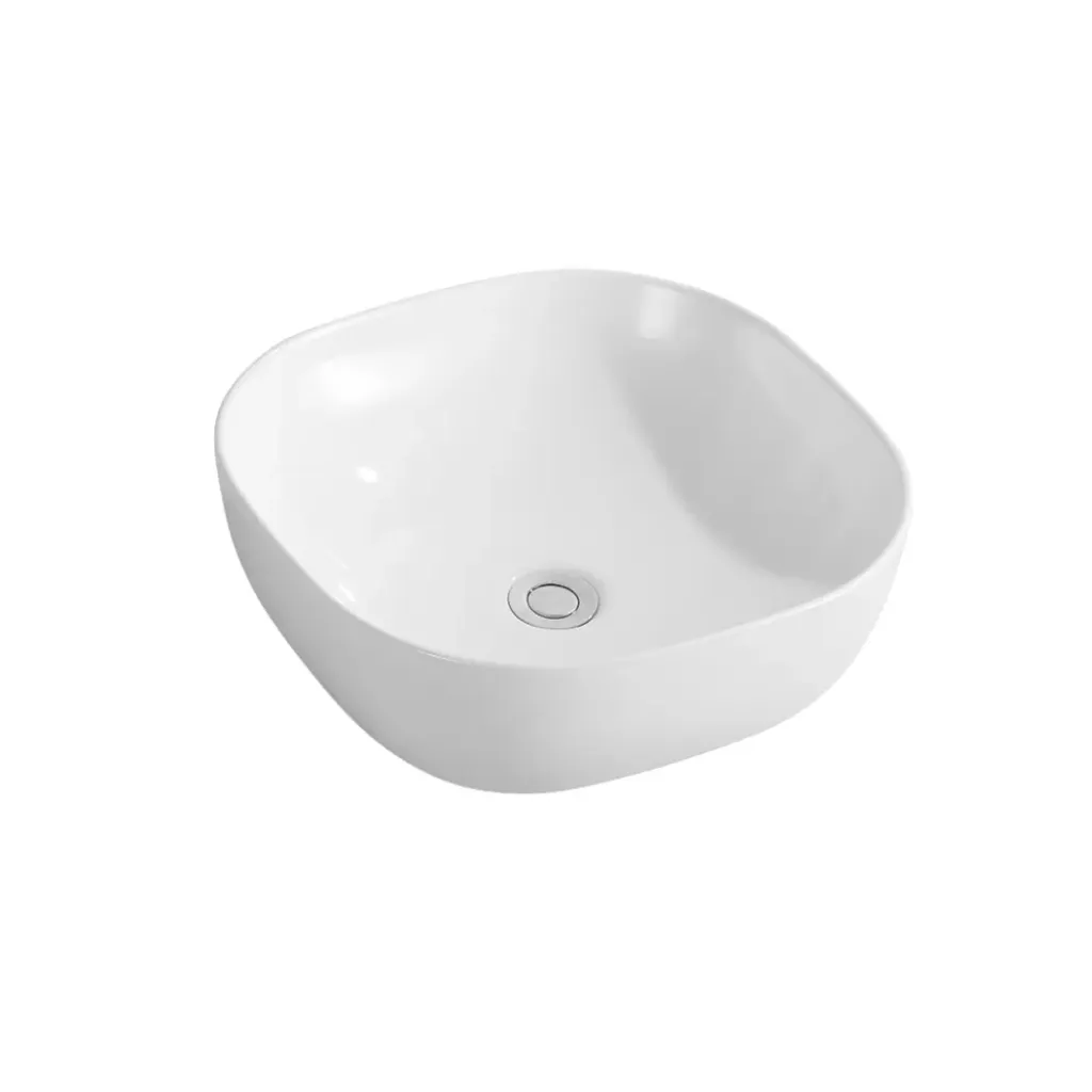 GPL0176 BEELEE LAVAMANOS VILNA BLANCO RECTANG OVAL SOBREP
