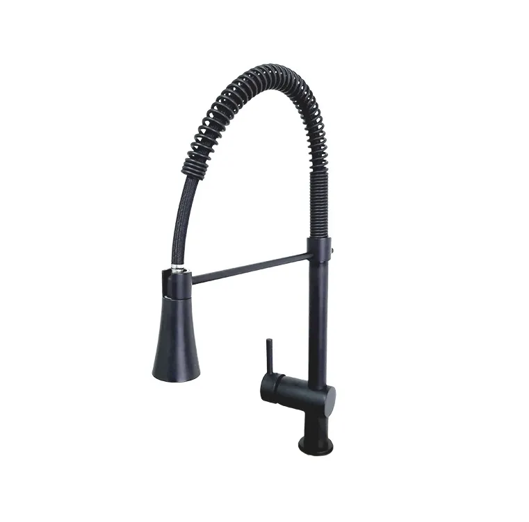 GPL0177 BEELEE GRIFERIA MEZCL COCINA NEGRA ESPIRAL VITERBO PREMIUM