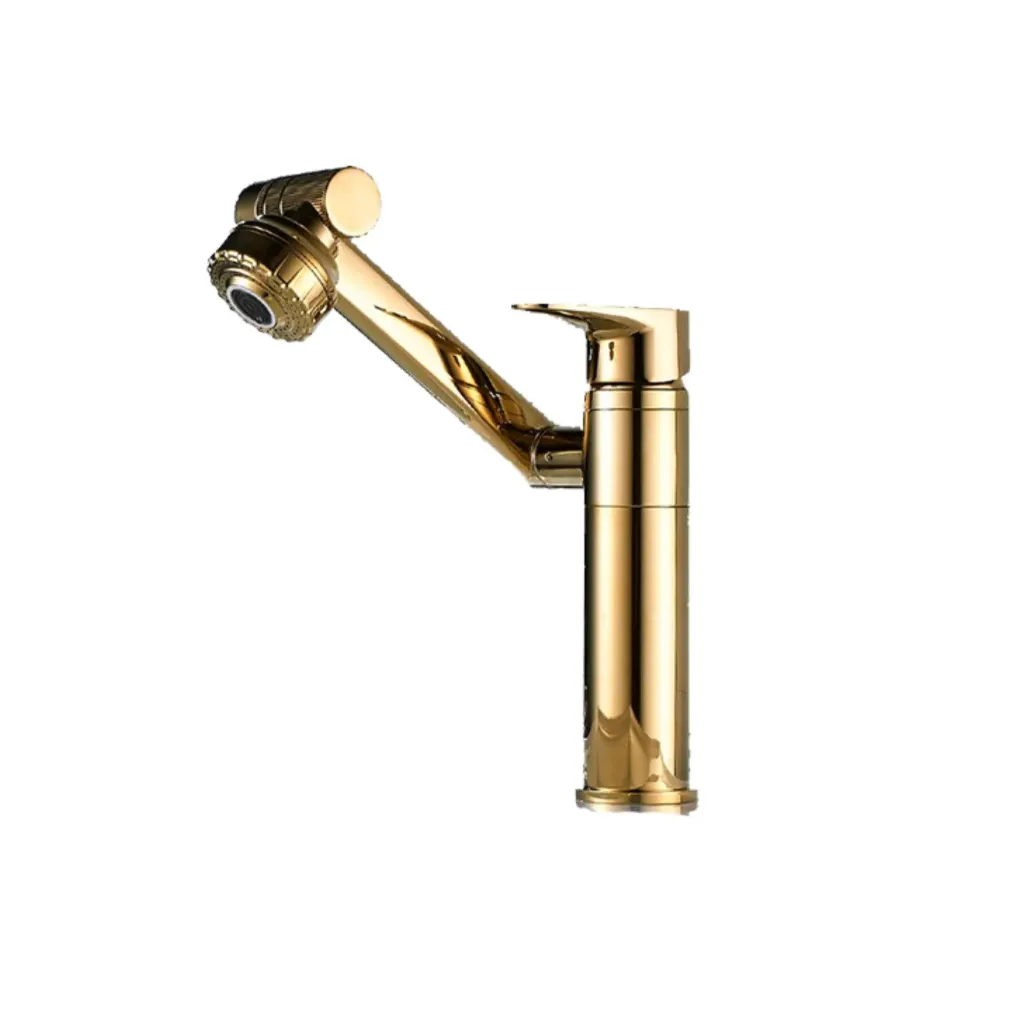 GPL0203 SM GRIFERIA MULTIUSO MOVIL DORADA MEZCL BAJA