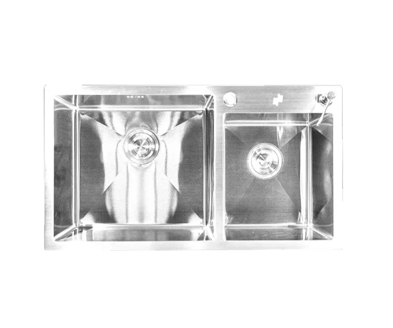 GPL0213 BEELEE FREGADERO DOBLE CROMO C/JAB EMP 82X45 - CALIFORNIA SILVER