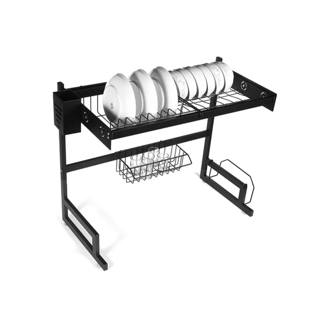 GPL0247 PLATERA ESCURRIDORA NEGRA P/FREG (UN POZO) ALUMINIO - 60X50CM