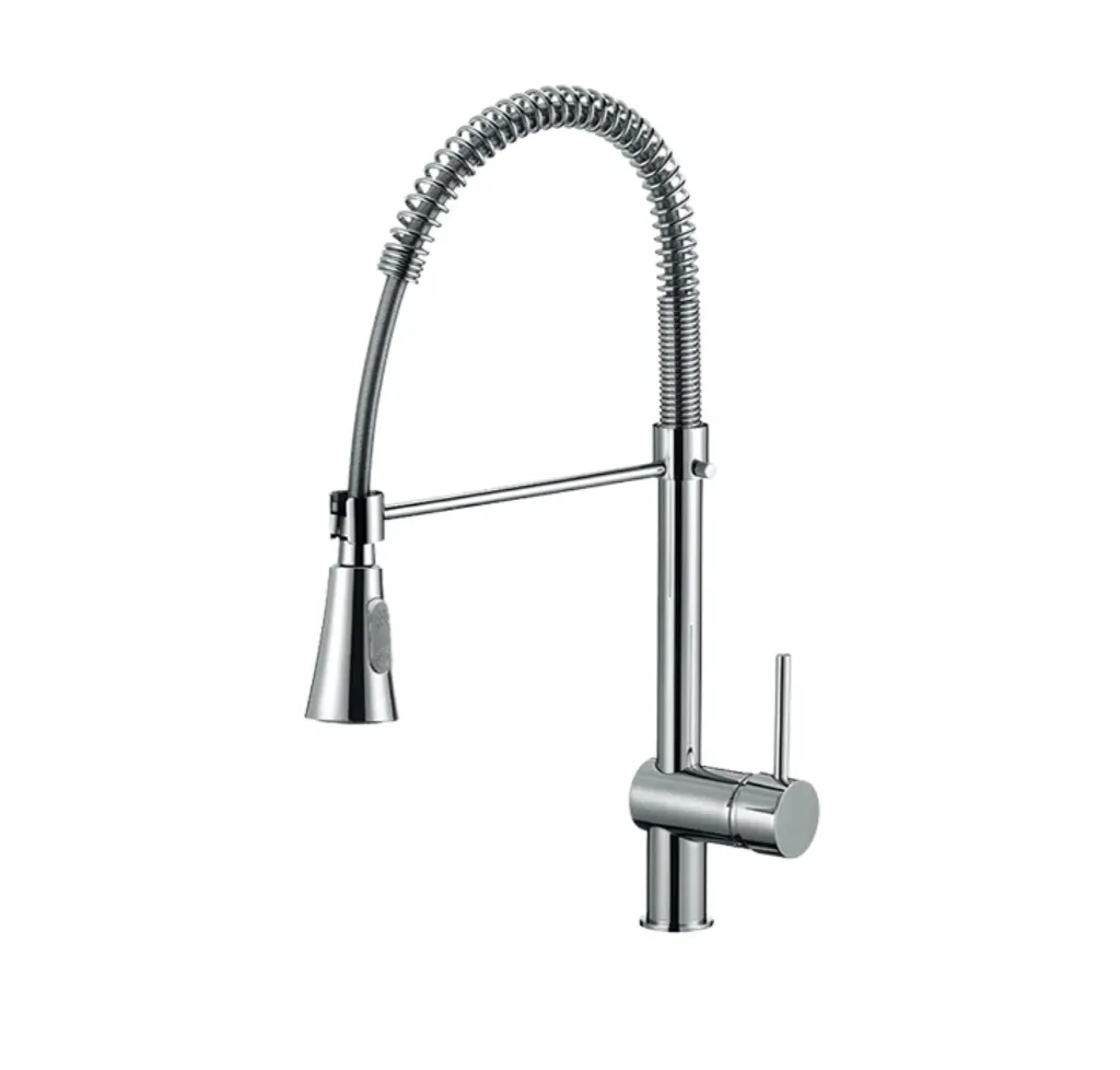 GPL0250 BEELEE GRIFERIA MEZCL COCINA VITERBO SILVER ESPIRAL PLATA