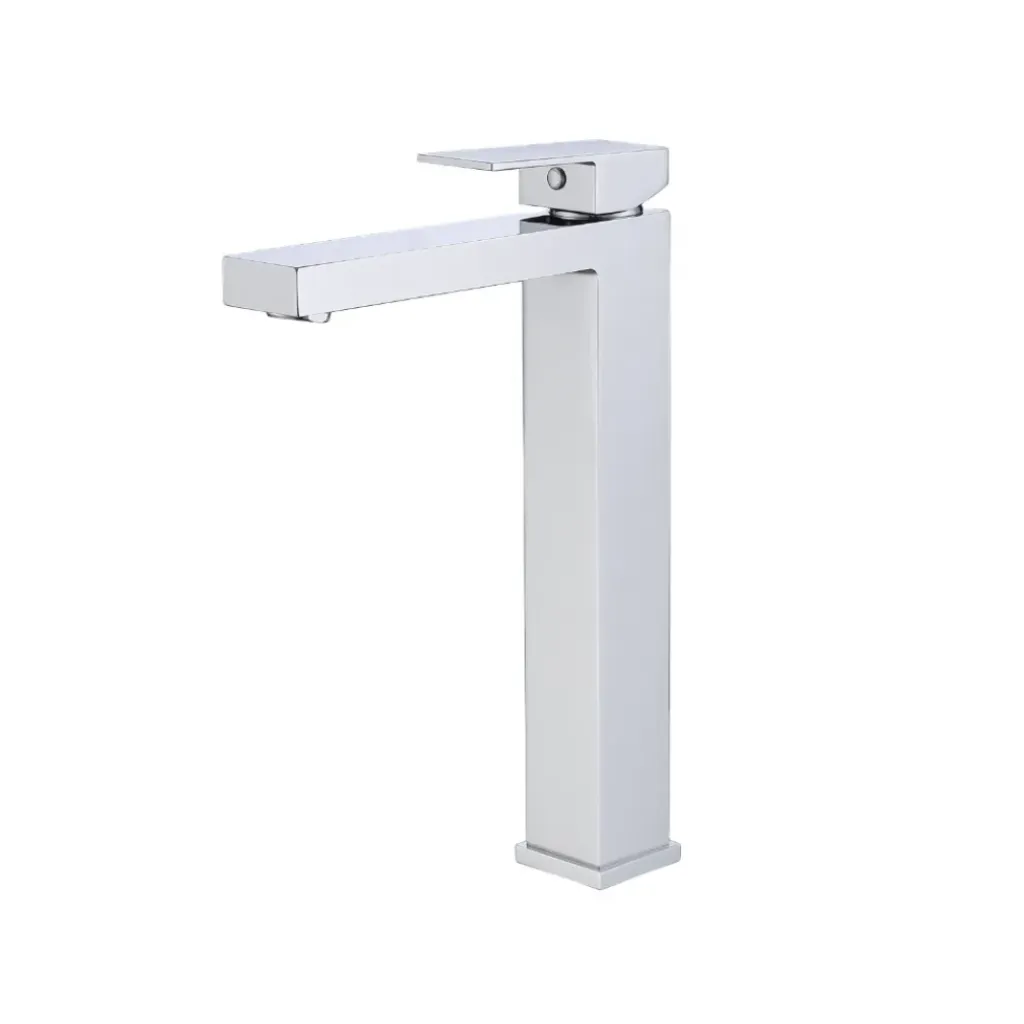 GPL0263 BEELEE GRIFERIA VERONA SILVER ALTA RECTANGULAR LARGA