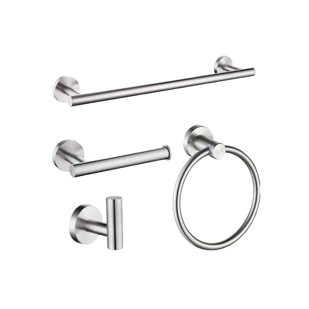 GPL0269 VITTA ACCESORIO D/BAÑO SILVER (4PZS) ACERO INOX