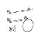 GPL0269 VITTA ACCESORIO D/BAÑO SILVER (4PZS) ACERO INOX