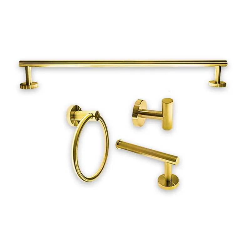 GPL0336 BEELEE ACCESORIO BANO SIDNEY 4PZS ORO MATTE (GOLD)