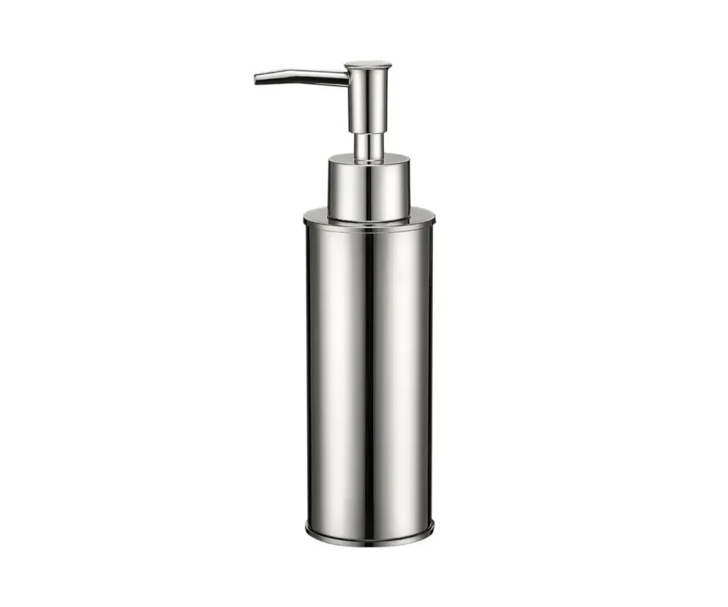 GPL0338 BEELEE DISPENSADOR DE JABON CILINDRO PLATA BRILL (SILVER)