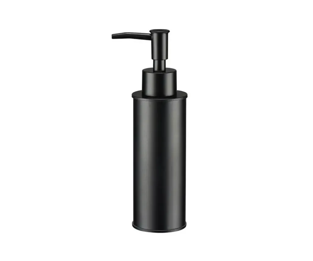 GPL0339 BEELEE DISPENSADOR DE JABON CILINDRO NEGRO MATE (BLACK)