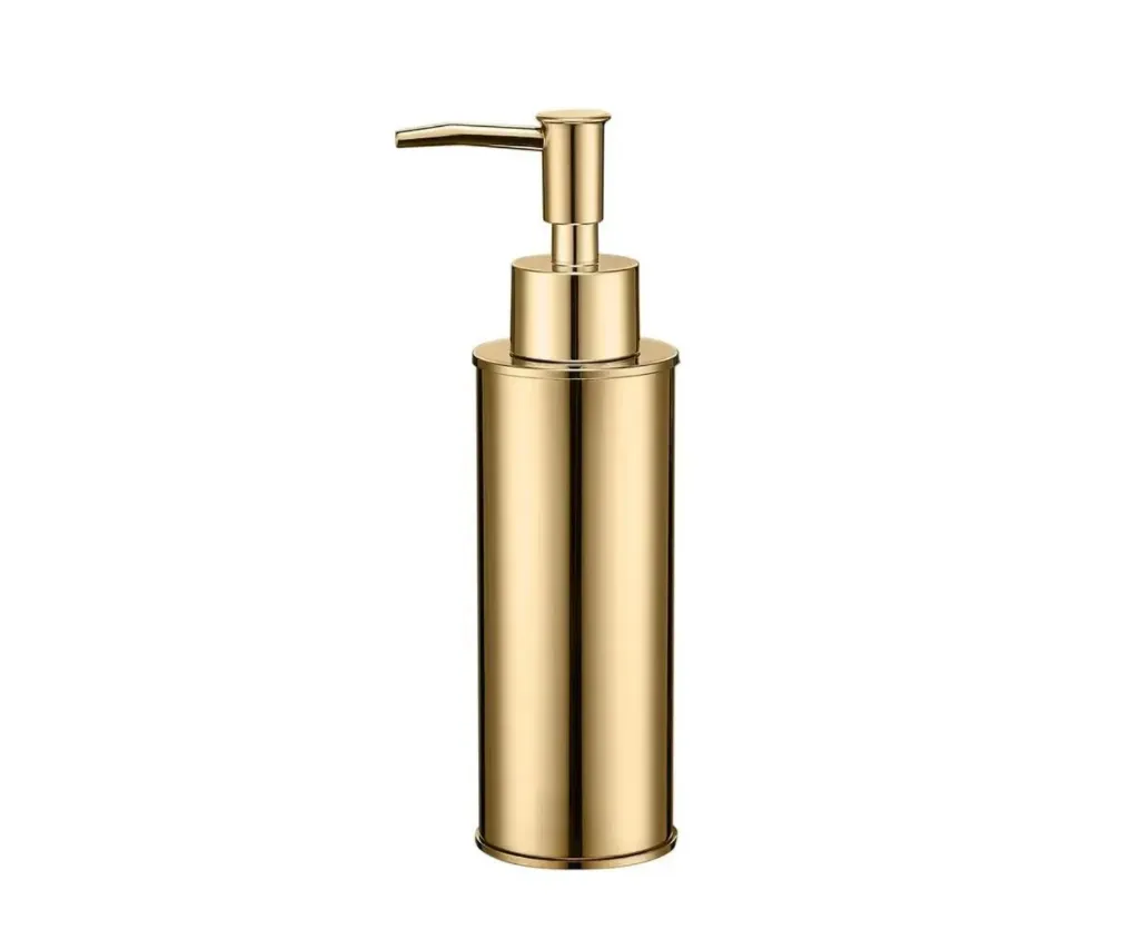 GPL0340 BEELEE DISPENSADOR DE JABON CILINDRO DORADO BRILL (GOLD)
