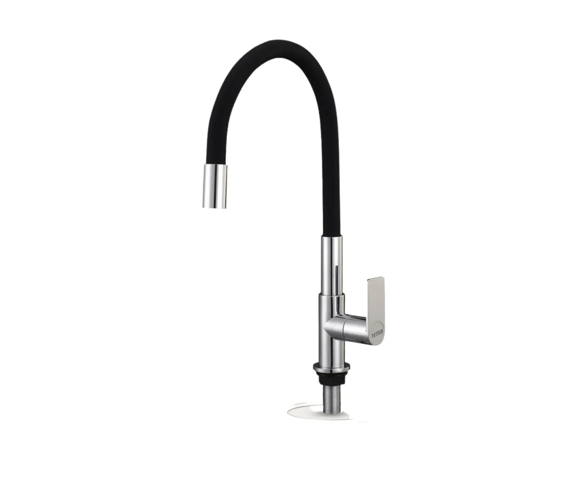 GPL0360 YETKA GRIFERIA COCINA FRIA P/PISO FLEXIBLE - NEGRO