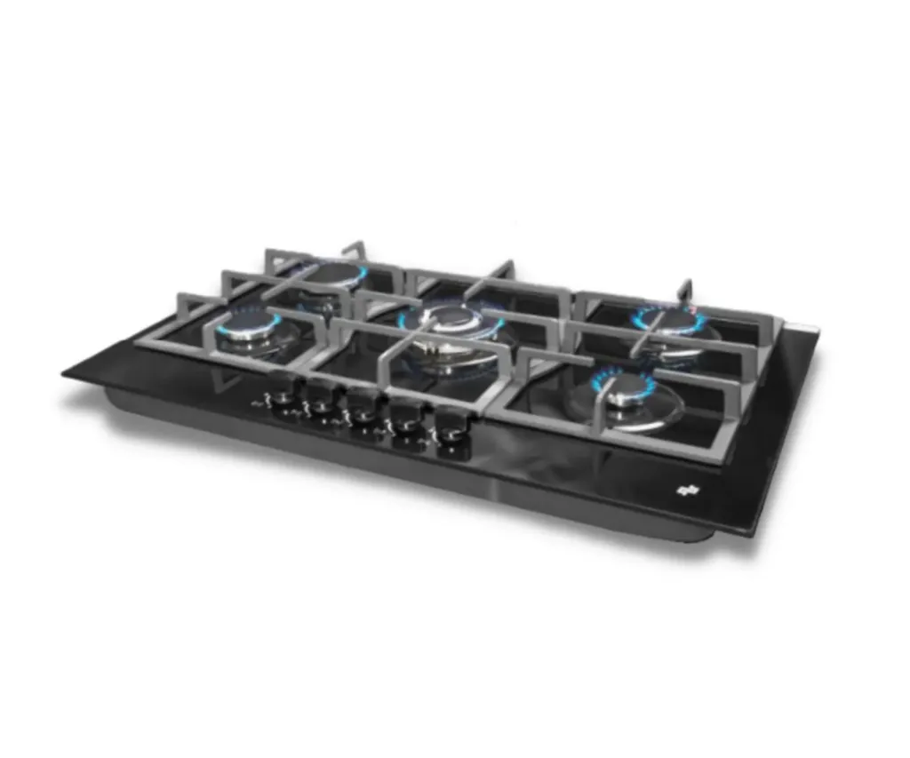 GPL0371 BEELEE ENCIMERA MUNICH II 5 QUEM VIDRIO TEMPL - NEGRO