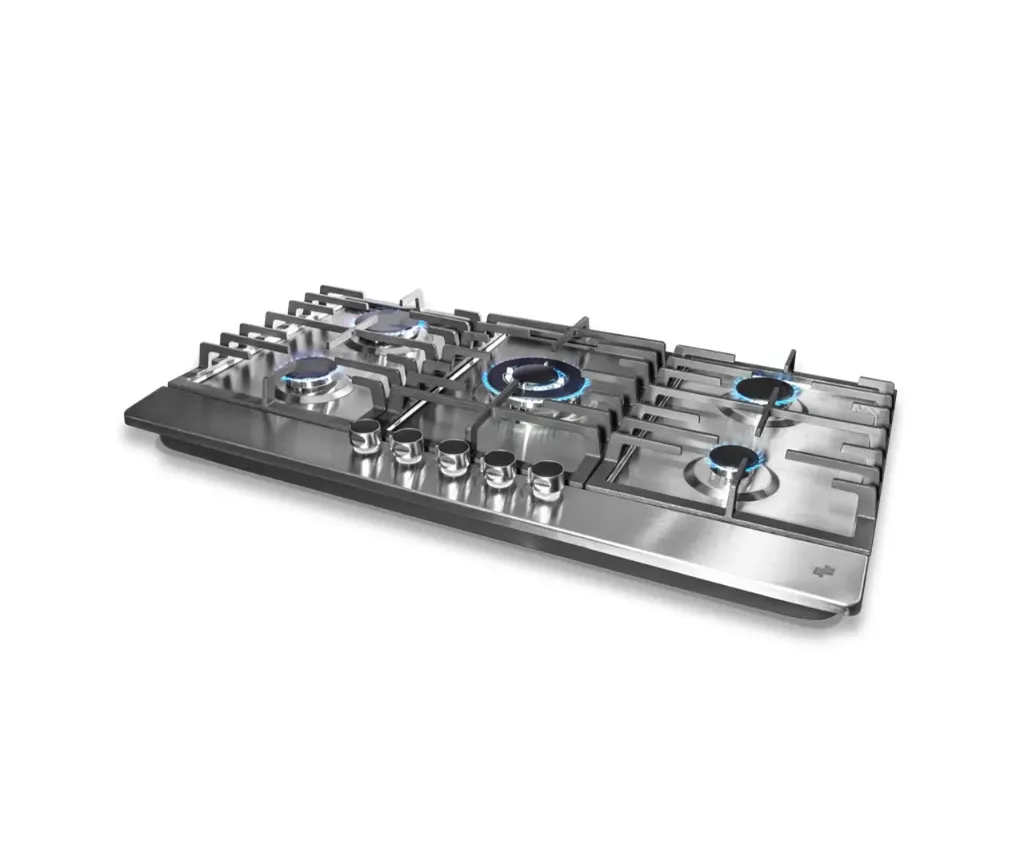 GPL0396 BEELEE ENCIMERA A GAS VIENA II - 5 QUEMADORES PLATA (SILVER)