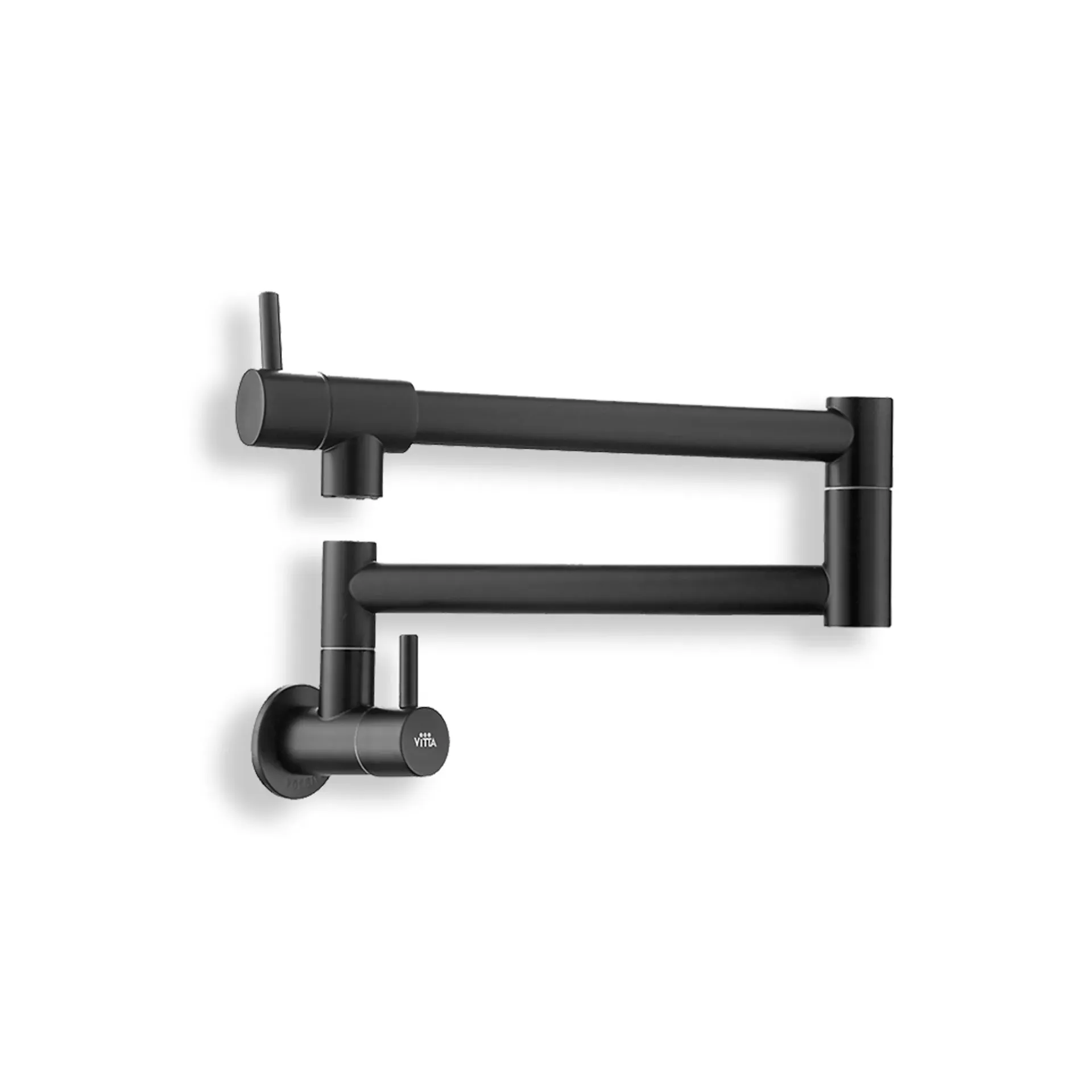 GPL0413 VITTA GRIFERIA COCINA FRIA PARED C/BRAZO ARTICULADO NEGRO - BLACK