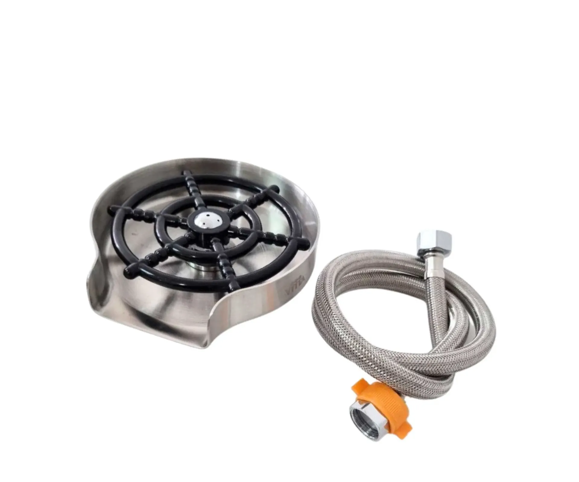 GPL0437 VITTA LAVADOR VASOS ENJUAGUE AUTOM AC INOX (SILVER) C/MANGUERA 1/2