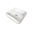 GPL0478 BASHIELD LAVAMANOS PLAZIA CUADRADO BLANCO BRILL - BSA2795