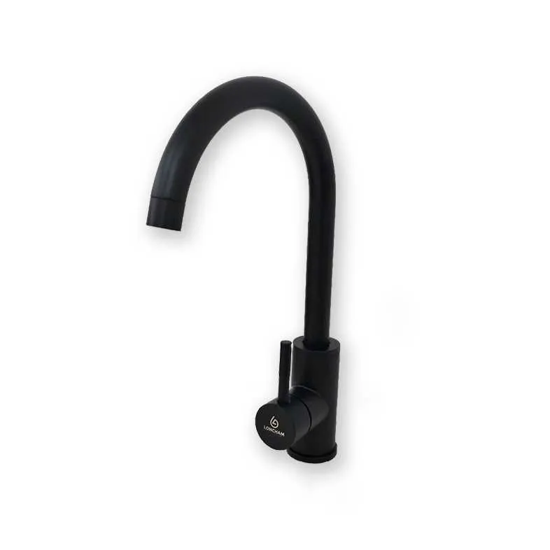 GPL0484 LONCHAM GRIFERIA MEZCL COCINA NEGRA - BLACK CUELLO U