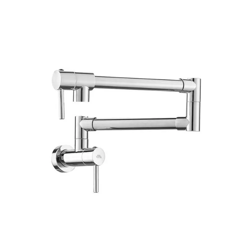 GPL0528 VITTA GRIFERIA COCINA FRIA PARED C/BRAZO ARTICULADO CROMO