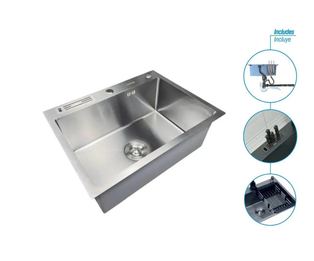 GPL0540 YETKA FREGADERO SIMPLE SATIN 60X45X23CM - LUXURY EDITION