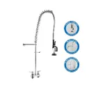 GPL0546 YETKA GRIFERIA MEZCL COCINA INDUSTRIAL P/MESA DOBLE 4PULG