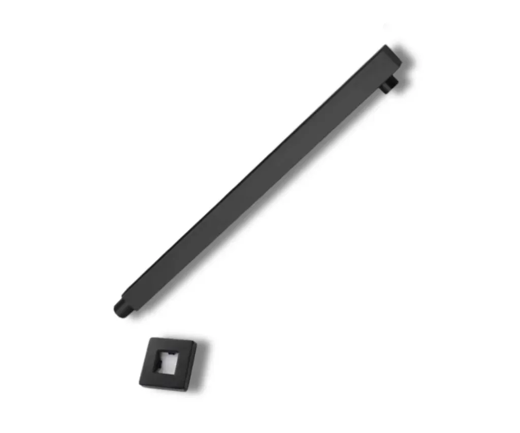 GPL0599 VITTA BRAZO DUCHA CUADRADO NEGRO MATE 40CM