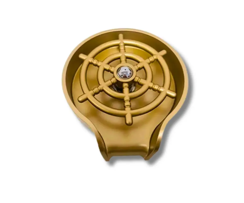 GPL0614 LONCHAM LAVADOR VASOS ENJUAGUE AUTOM DORADO ABS C/MANGUERA 1/2