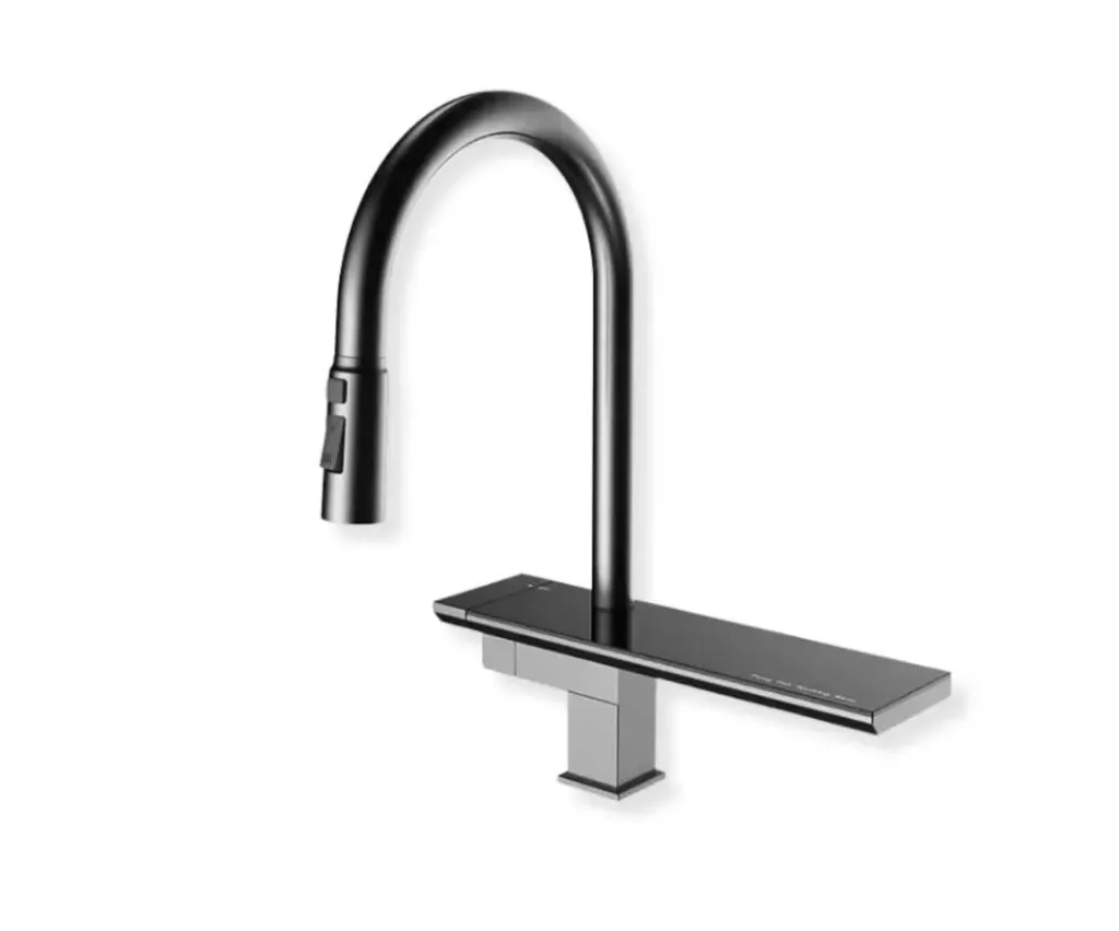 GPL0671 SUPERINO GRIFERIA MEZCL COCINA C/VIDRIO DELUXE - GREY (GRIS)