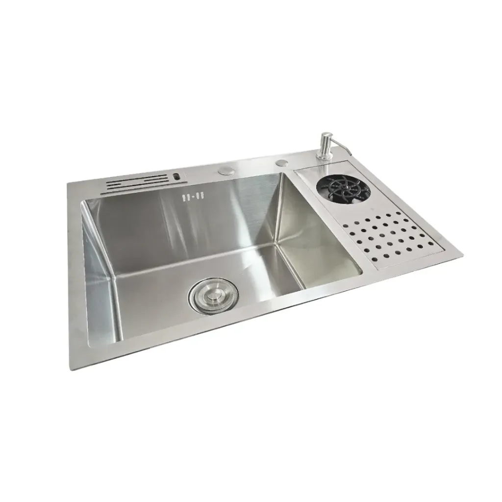 GPL0691 SM FREGADERO MULTIFUNCION MILAN C/ESCURRIDOR SILVER - PLATA (ACERO INOX)
