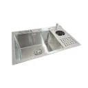 GPL0691 SM FREGADERO MULTIFUNCION MILAN C/ESCURRIDOR SILVER - PLATA (ACERO INOX)