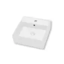 GPL0698 BASHIELD LAVAMANOS SOBREP T/FLORENCIA CUANDRADO C/HUECO - BLANCO