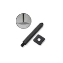 GPL0726 SM BRAZO DUCHA VERTICAL CUADRADO NEGRO MATE (TECHO) 20CM