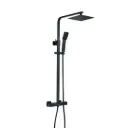 GPL0735 YETKA COLUMNA DUCHA TERMOSTATICA CUADRADA 2F - NEGRO MATE (BLACK)