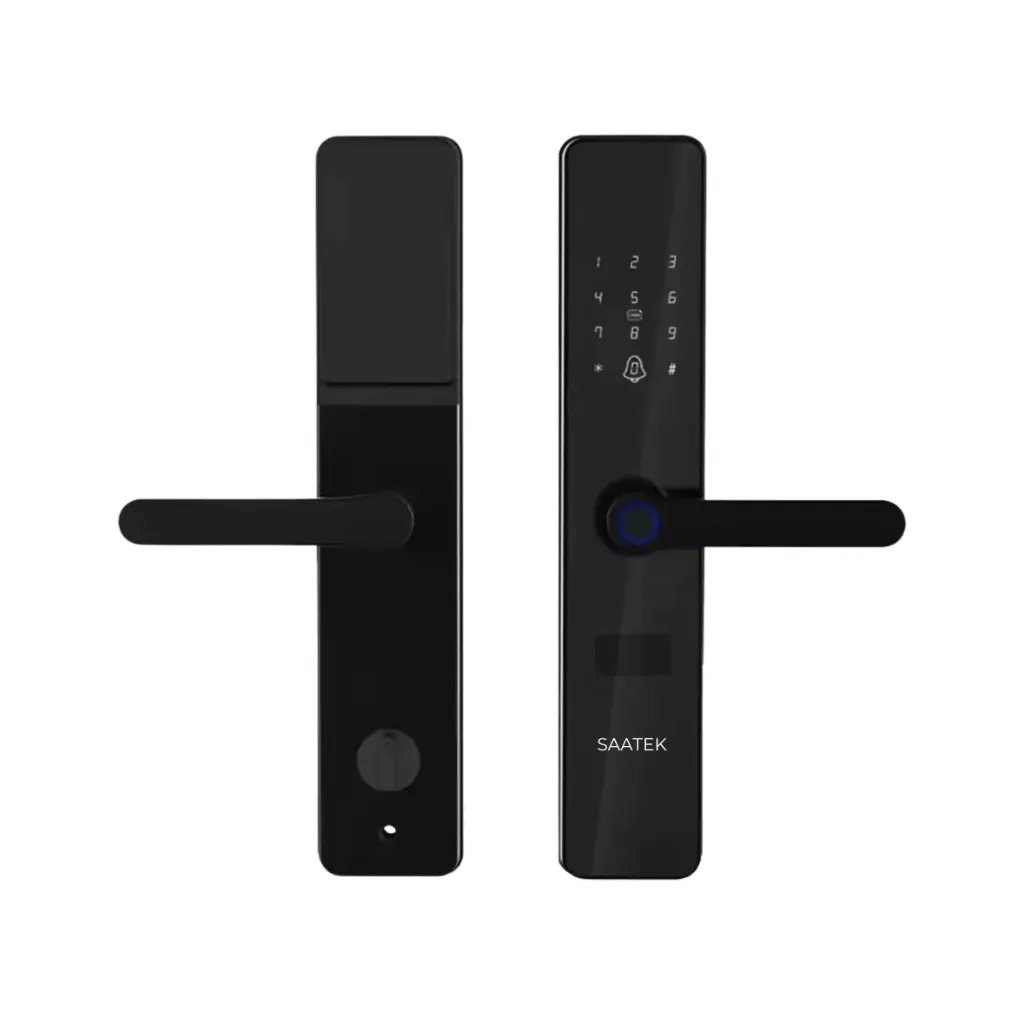 GPL0740 SAATEK CERRADURA INTELIGENTE NEGRA K6 (CON MANIJA) - BLACK