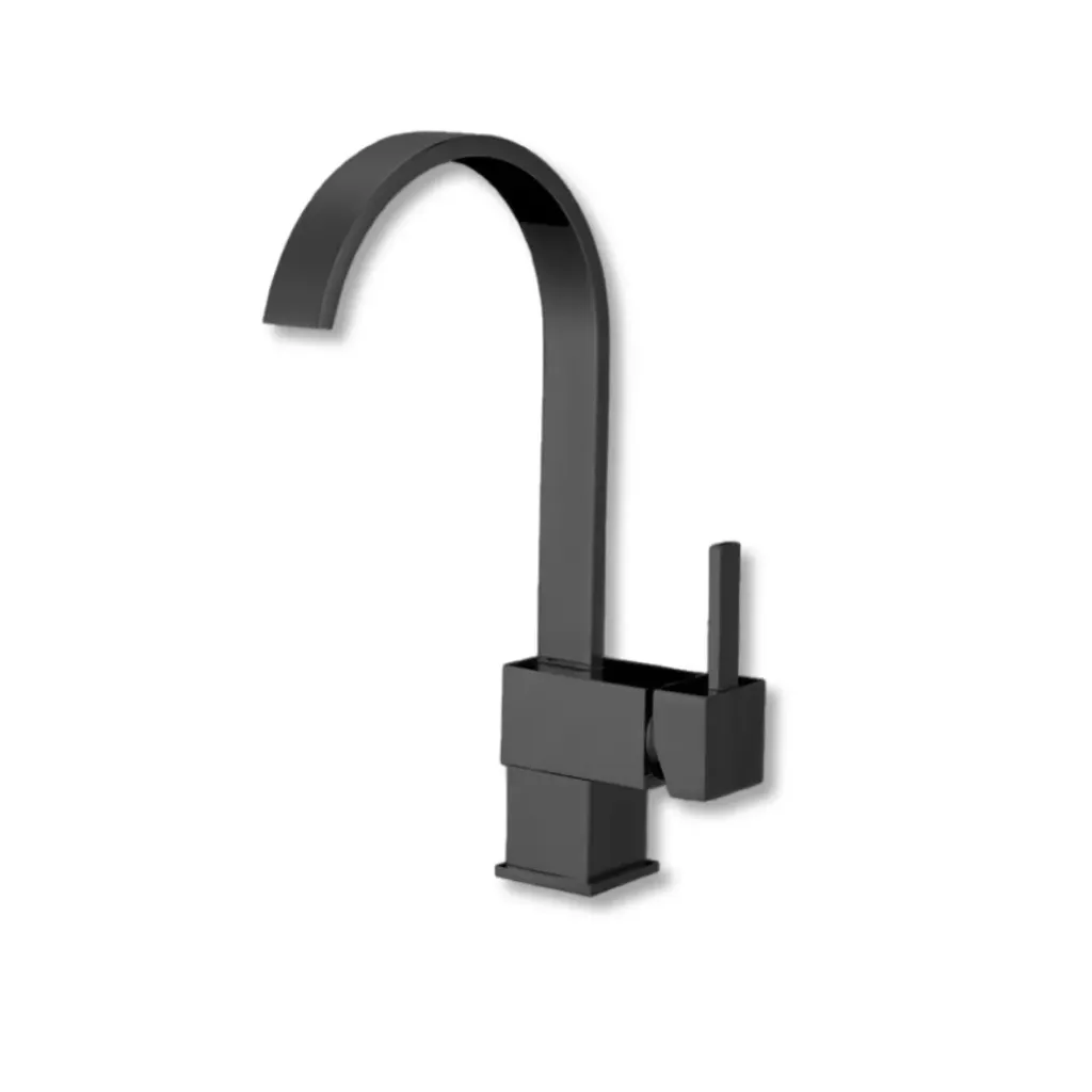 GPL0751 BEELEE GRIFERIA COCINA FLORENCIA SLIM CURVA BLACK MATT - NEGRO MATE