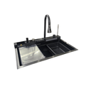 GPL0759 QSB FREGADERO AURELION INTELIGENTE (NEGRO) C/BOTONES - 76X45 - (B61019)
