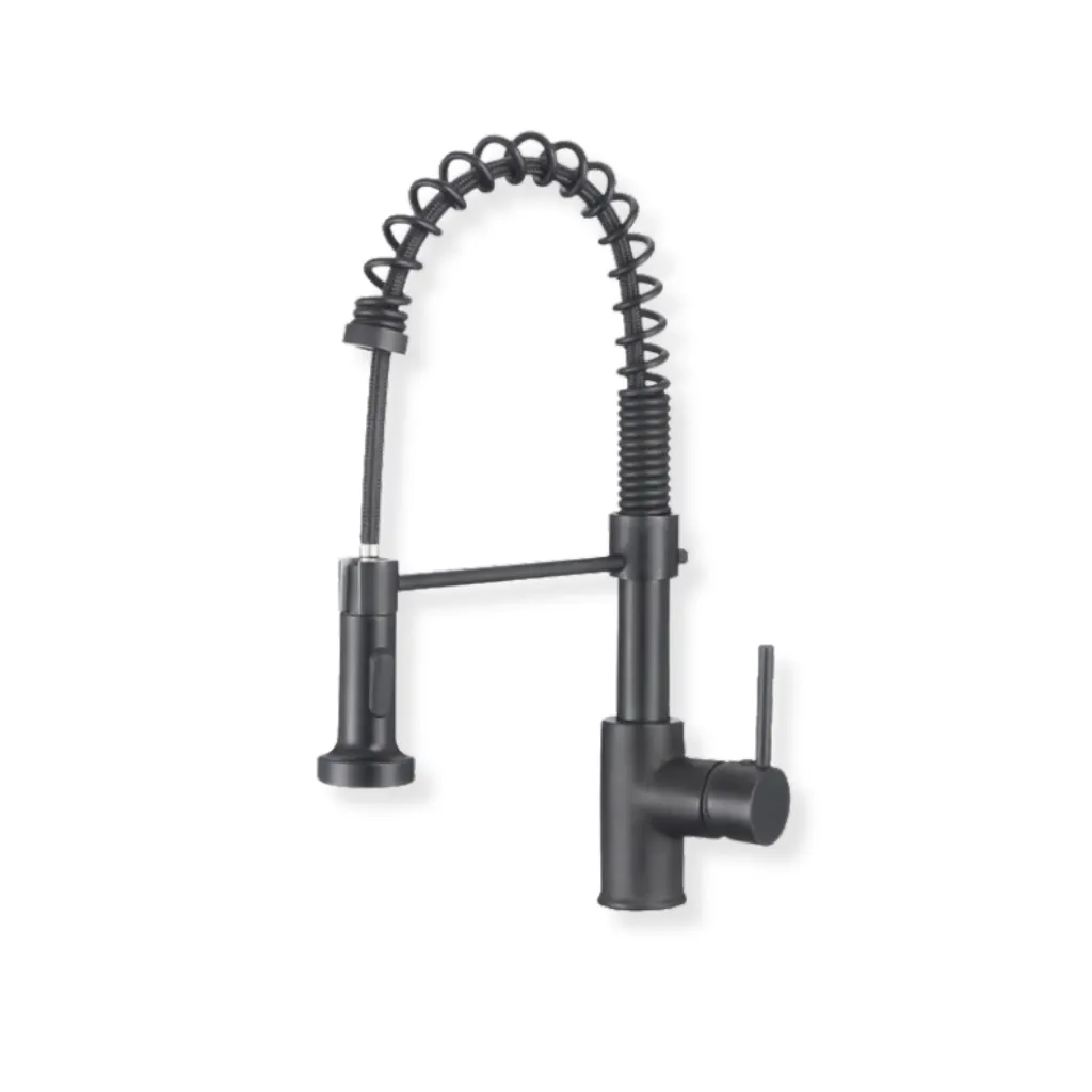 GPL0780 BEELEE GRIFERIA COCINA MARSILIANA ESPIRAL - GUM METAL