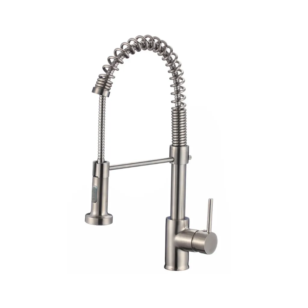 GPL0794 BEELEE GRIFERIA MEZCL COCINA MARSILIANA ESPIRAL - SATIN NIQUEL