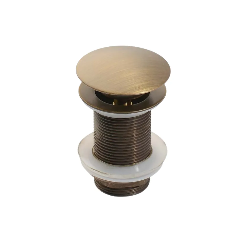 GPL0813 SPRING DESAGUE PUSH DORADO ANTIGUO - GOLD ANTIQUE S/REB