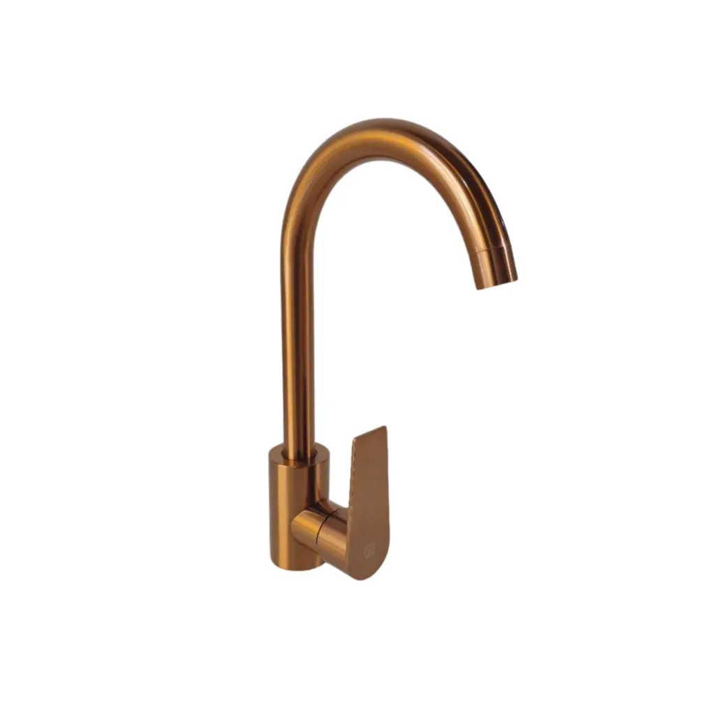 GPL0819 QSB GRIFERIA MEZCL COCINA FIJA - PREMIUM OVAL ROSA - ROSE GOLD