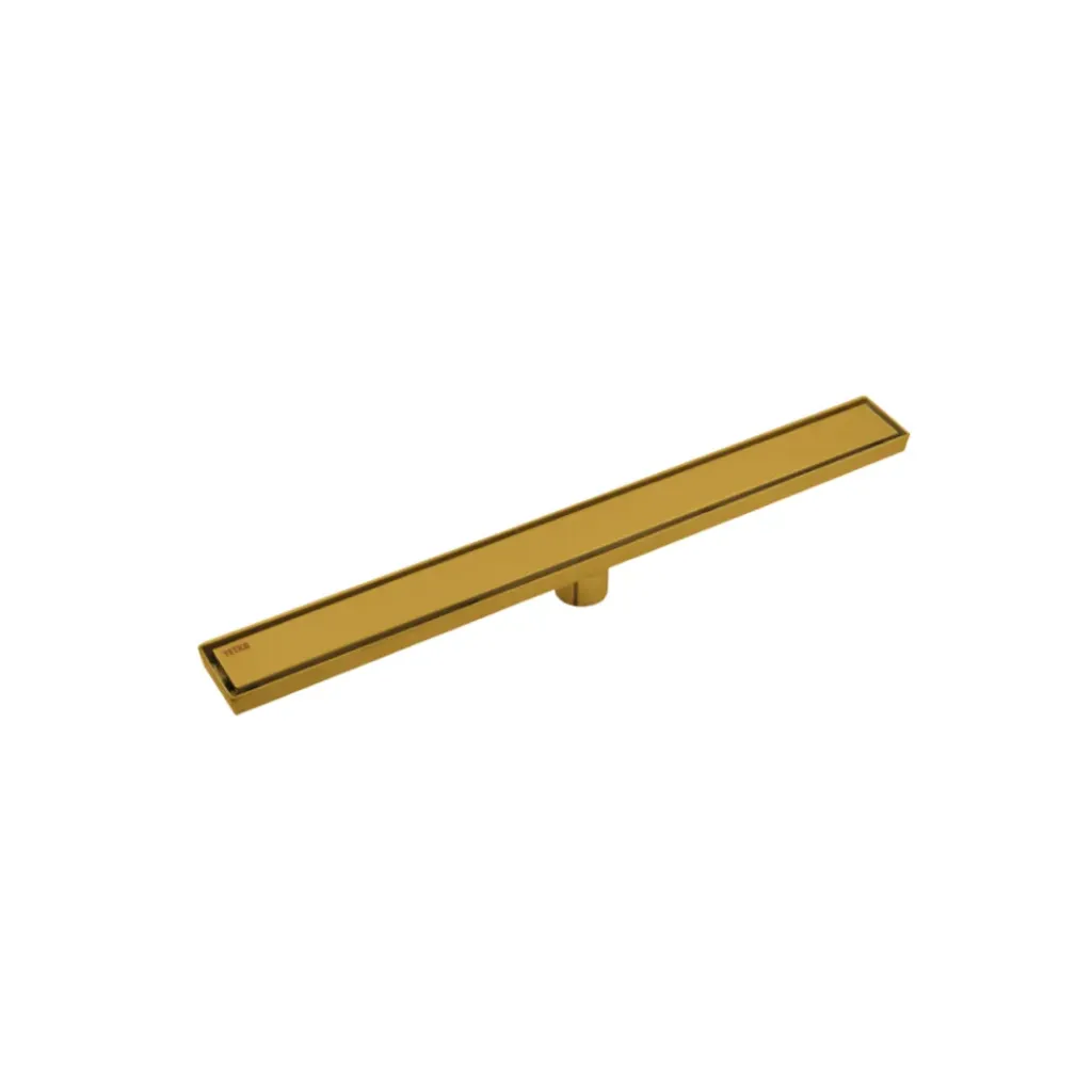 GPL0831 YETKA REJILLA LINEAL LISA 2 EN 1 GOLD 80CM LINEAL (125519GDV) - DORADO INOX